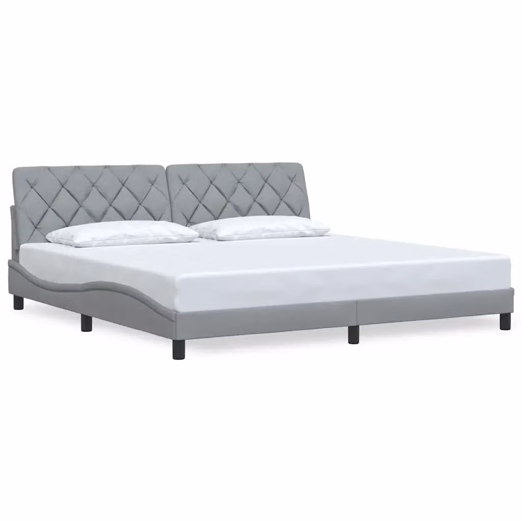 Giroletto vidaXL in tessuto Grigio con doghe in legno L: 200 cm, P: 200 cm, H: 218 cm – 2