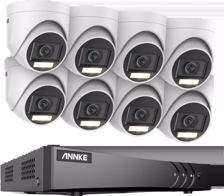 Sistema di sorveglianza di sicurezza, 8 telecamere, risoluzione 5MP, resistente alle intemperie, kit 8CH DVR 8pcs, Nessuno