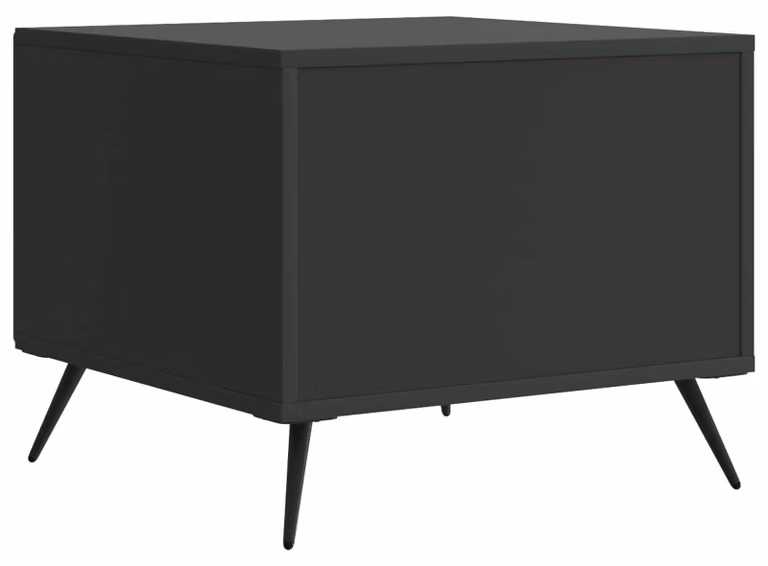 Tavolino da salotto Nero 49 x 50 x 40 cm Legno ingegnerizzato