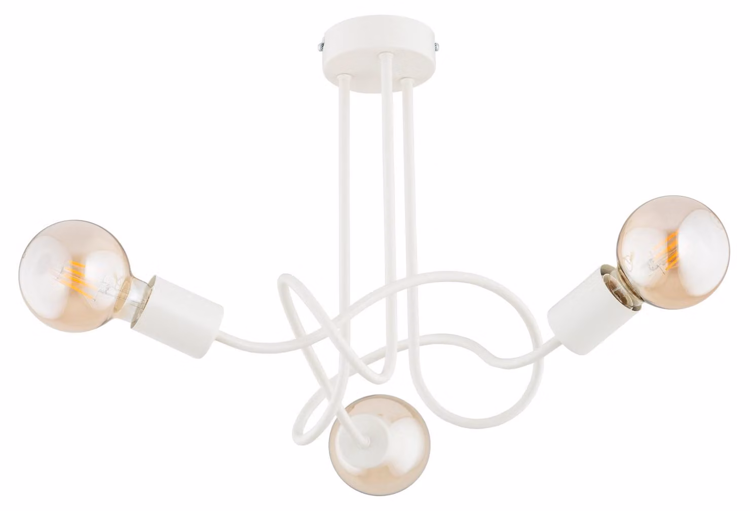 Lampada da soffitto WINGO color crema 3xE27x15W in metallo, dimensioni: 36x41x41 cm, IP20, Alfa