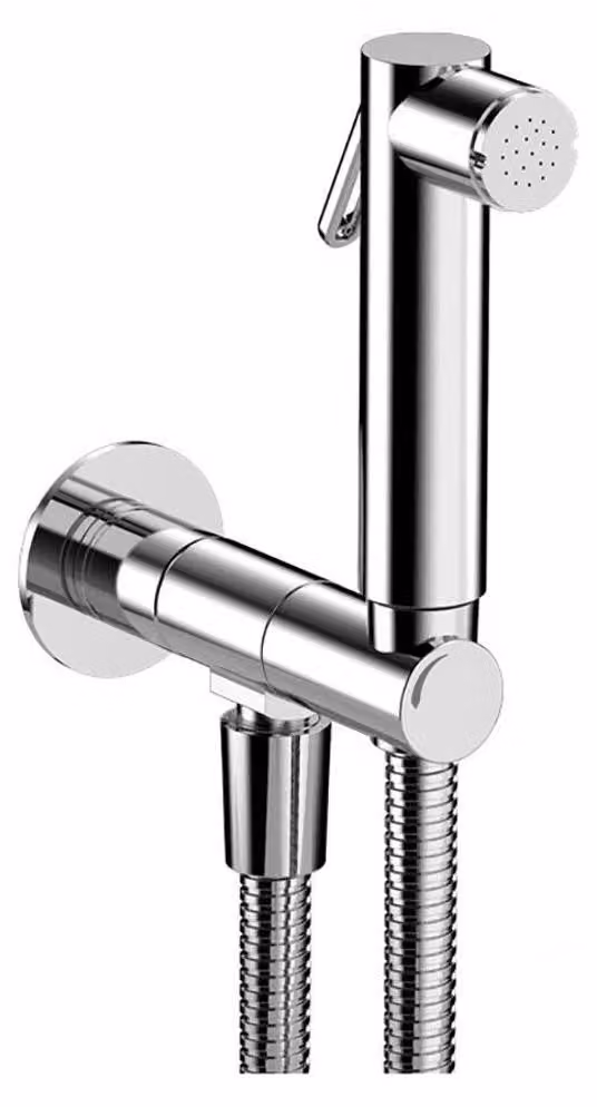 Valvole Sapho - Valvola a parete con doccetta Bidet, cromo SG107