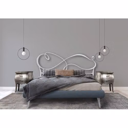 Letto matrimoniale in ferro con o senza contenitore Nuvola - Florentia Bed
