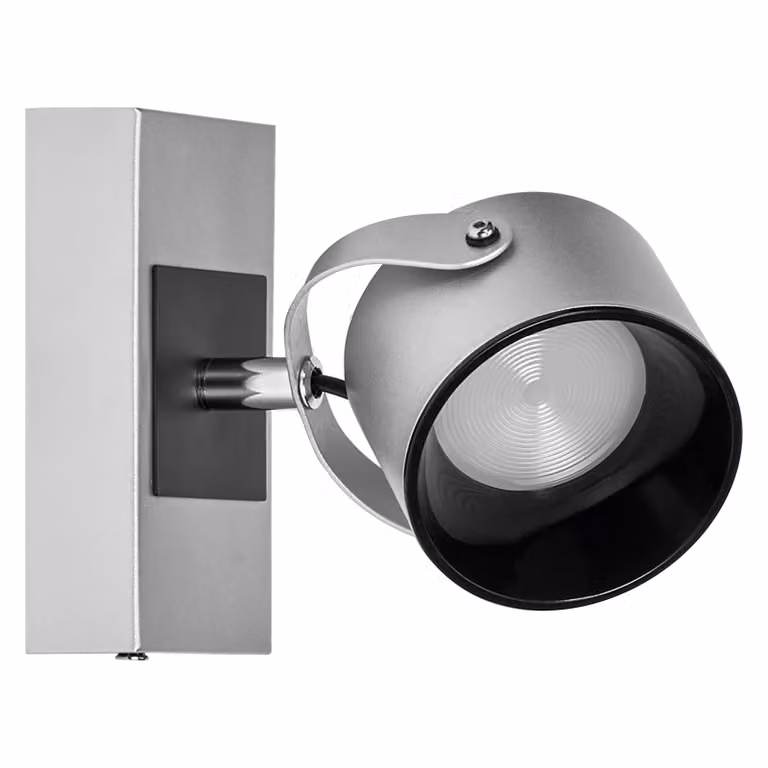 OSRAM DECOR SPOT JUPITER, 5,8W, 185lm, argento, faretto, teste regolabili, versatile, faretto per interni, colore della luce bianco caldo, ottica di alta qualità, facile installazione