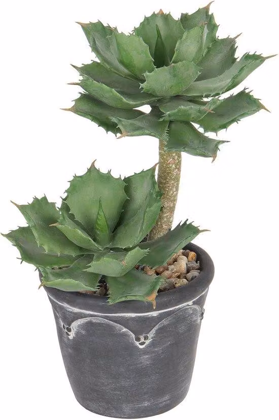 Pianta artificiale in vaso, altezza 33 cm | Pianta artificiale ideale per l'arredamento della casa, dell'ufficio e altro