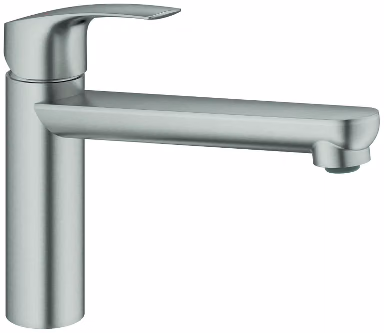 GROHE Eurosmart Mitigeur monocommandé pour évier, saillie 222mm, hauteur moyenne, orientable, 30463DC0, 30463DC0