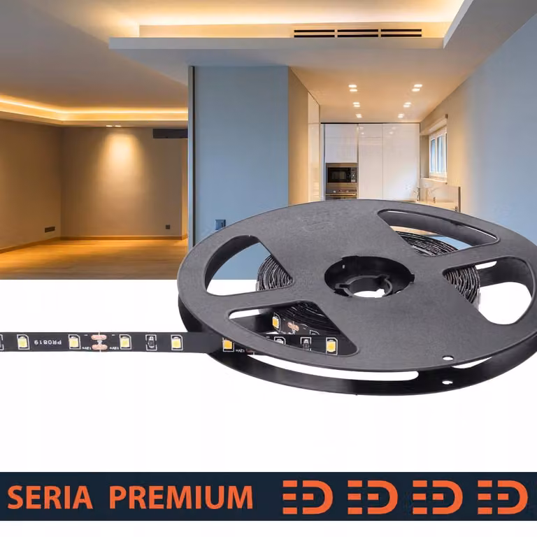 Striscia LED Prescot, circuito stampato nero, luce bianco caldo, 5 metri, 12V
