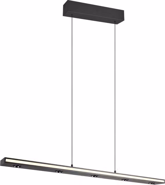 Lampada a sospensione LED bi-emissione, metallo, nero, L110 cm, Graham