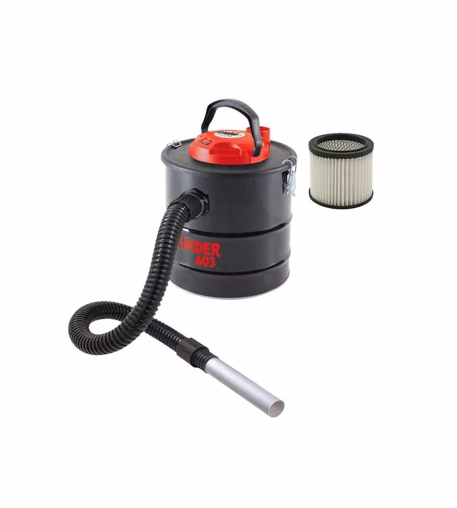 Valex Aspiracenere Cinder 603 800W 11L Nero Filtro HEPA Lavabile