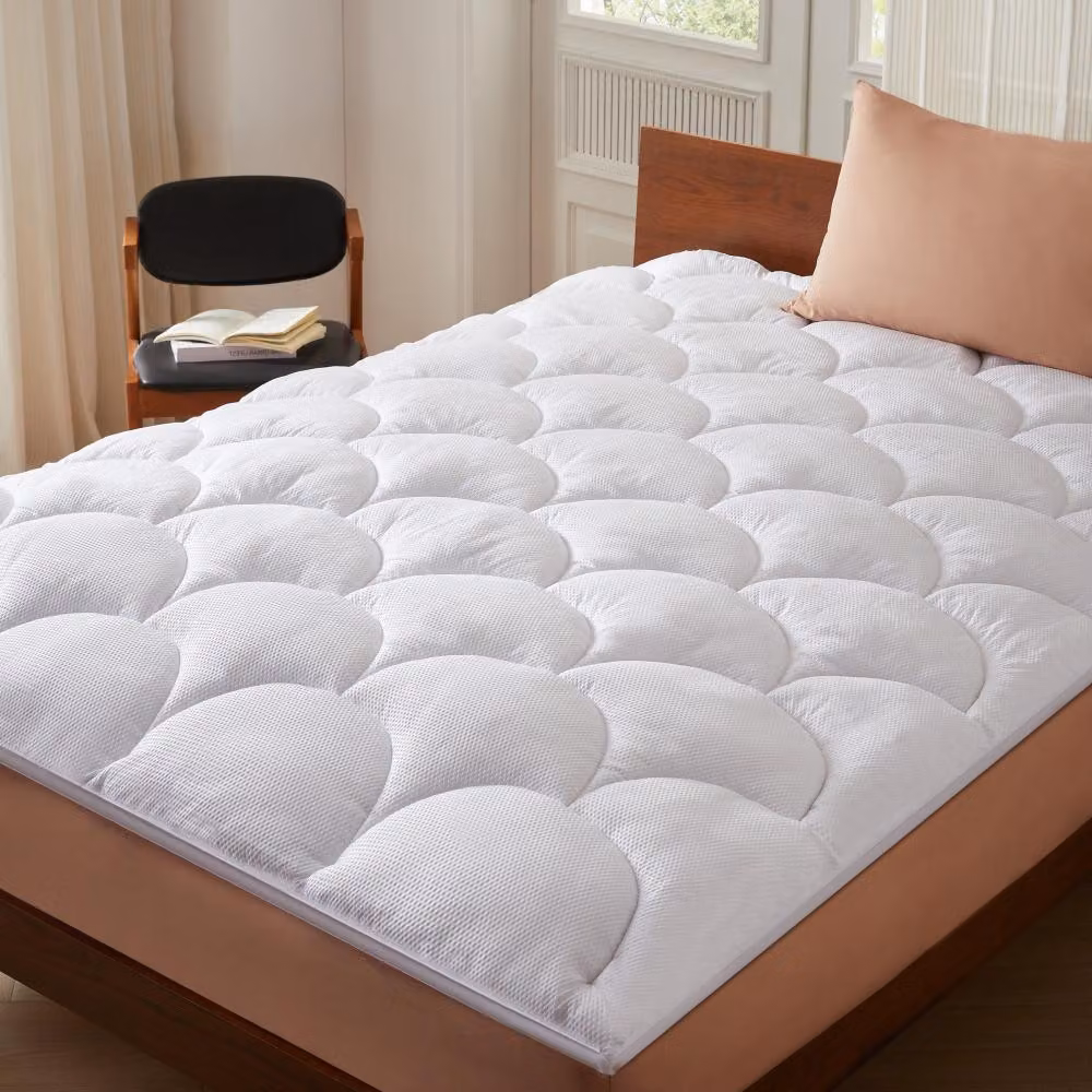 CASABEL Coprimaterasso comfort, microfibra rinfrescante, 600g/m², 150x200cm
