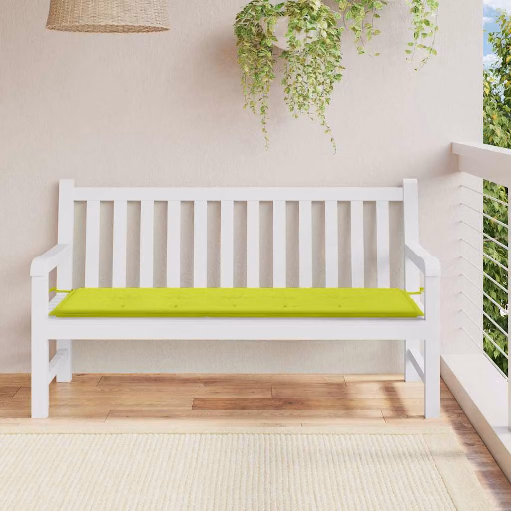 Cuscino per panca vidaXL Verde, L 150 x P 50 x H 3 cm, in tessuto Oxford impermeabile e traspirante
