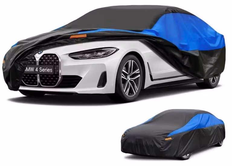 Copertura impermeabile e traspirante per auto, adatta ai modelli BMW Serie 4 dal 2013 al 2024, disponibile nei colori nero e blu