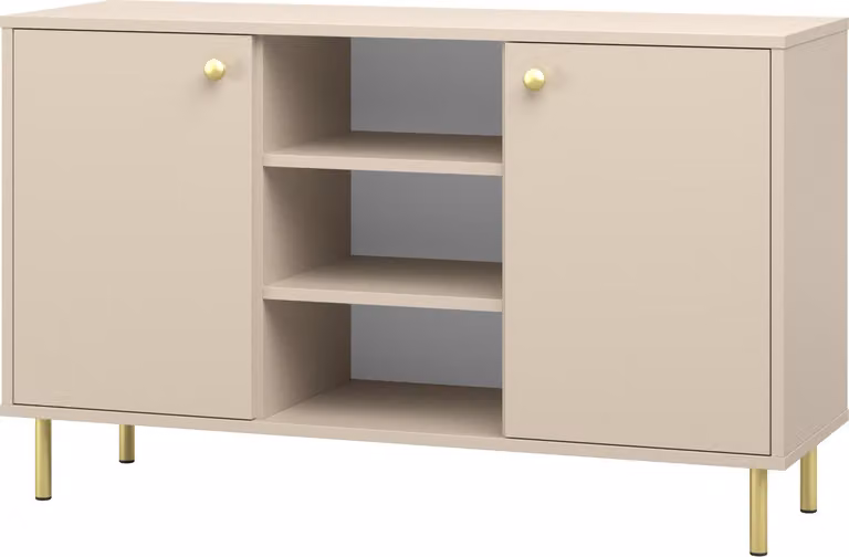 Cassettiera a due ante in cashmere Venus