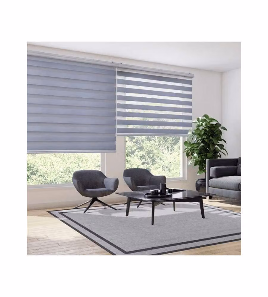 STORPLANET Tenda a rullo giorno/notte argento 80x250 cm per interni
