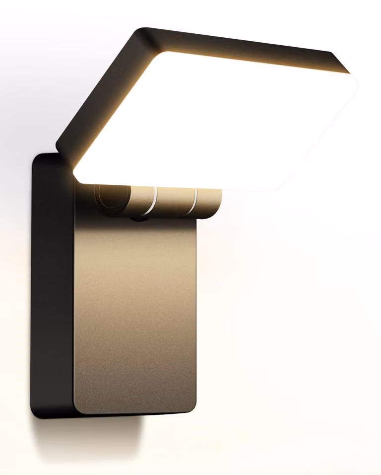Lampada a LED da parete, 60W, 5000 lumen, 3000K, grado di protezione IP65, pieghevole e orientabile