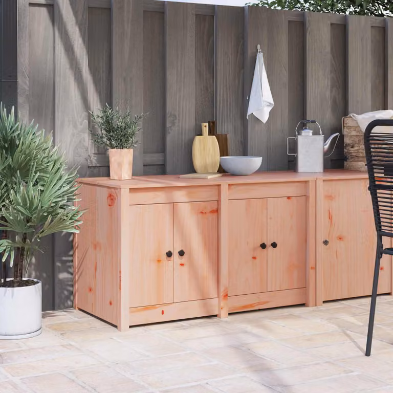 Mobile da cucina moderno vidaXL in legno marrone con ante a battente L/P/H: 106 x 55 x 64 cm