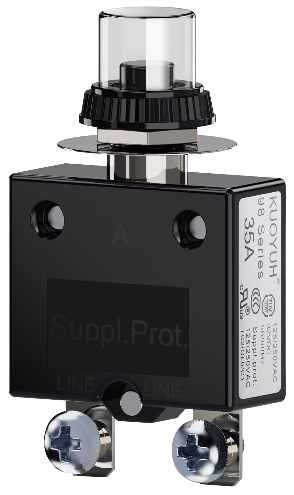 Interruttore termico, 35 A, 125/250 V AC, 32 V DC