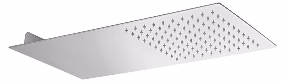 Soffione a parete SLIM, 250x550 mm, acciaio inox lucido