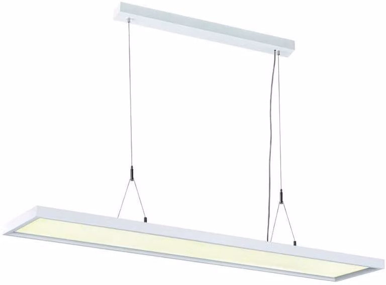 Lampada a sospensione SLV WORKLIGHT / lampada per soggiorno, illuminazione interna, lampada a sospensione per sala da pranzo, LED, plafoniera / 4000K, 57W, 5000lm, bianca, dimmerabile