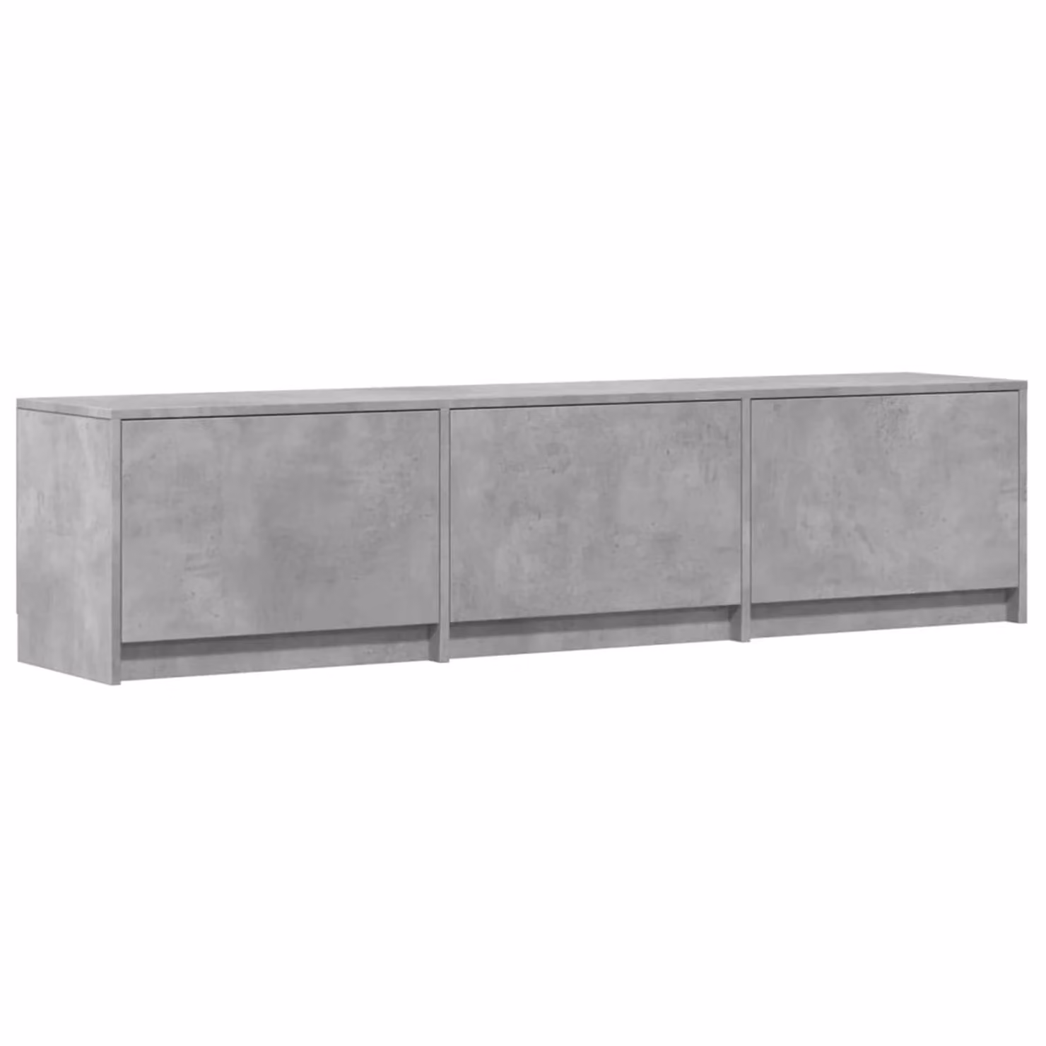 Mobile TV vidaXL in stile moderno con illuminazione integrata, finitura cemento e legno ingegnerizzato, colore grigio