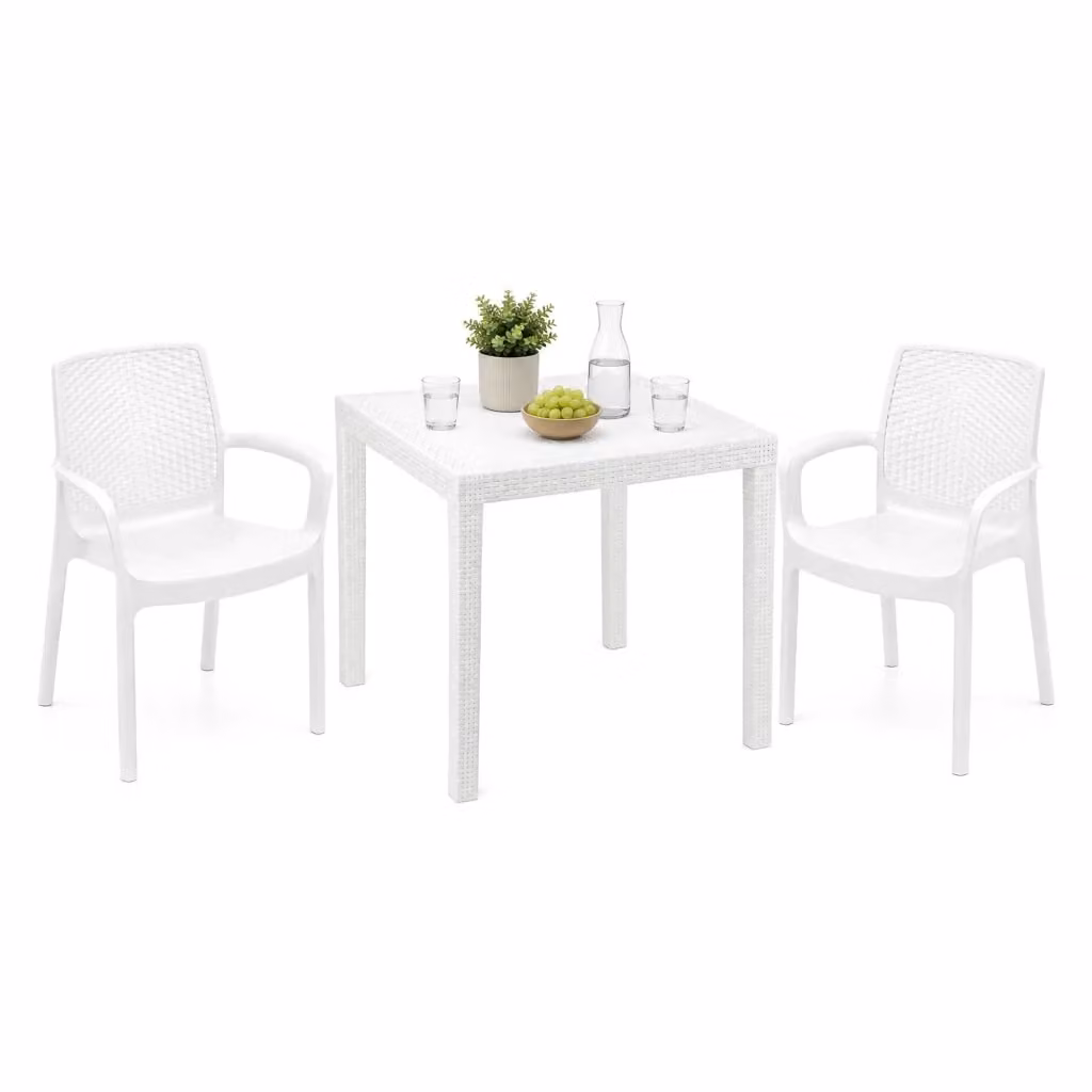 Set Salotto da Esterno Matali DMORA Bianco Moderno per Giardino e Terrazzo – 2