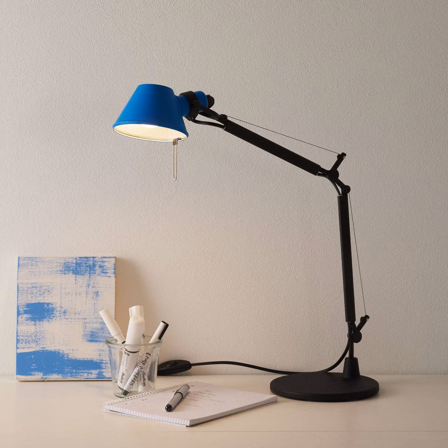 Artemide Lampada da scrivania Tolomeo Micro Bicolor, Nero, Studio / Ufficio, Alluminio, Design, Lampada da tavolo