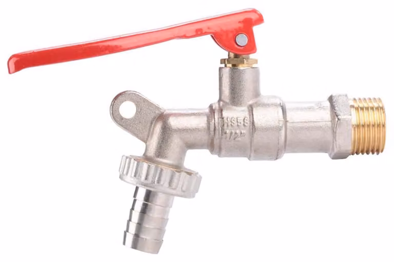 Rubinetto in ottone da 1/2", bloccabile, robusto e antigoccia
