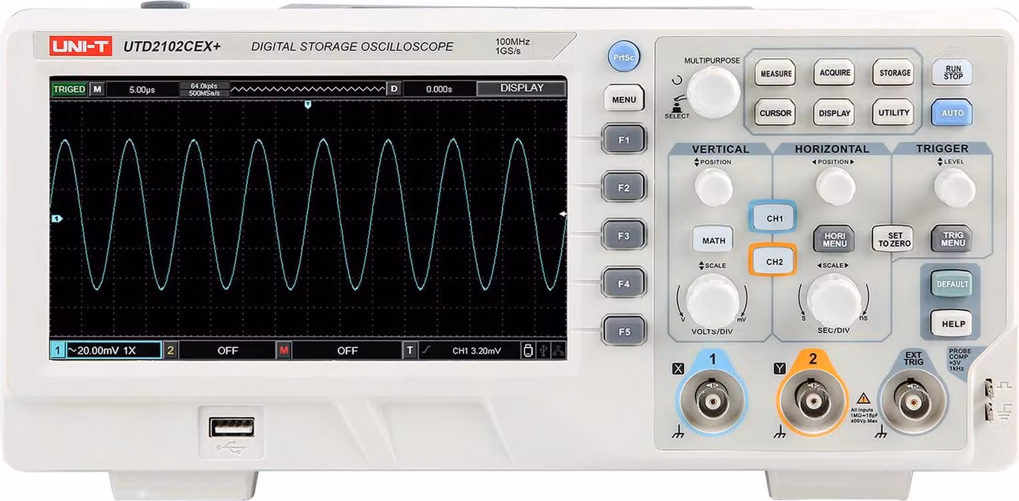 Oscilloscopio Uni-T UTD2102CEX+