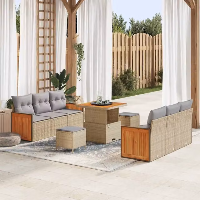 Set Divano da Giardino 11 pz 8-Numero di posti 3365207