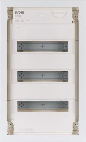 KLV-36UPS-SF - Quadro di distribuzione piccolo da incasso, 3 file, porta in lamiera d'acciaio, superpiatto 178819 Eaton