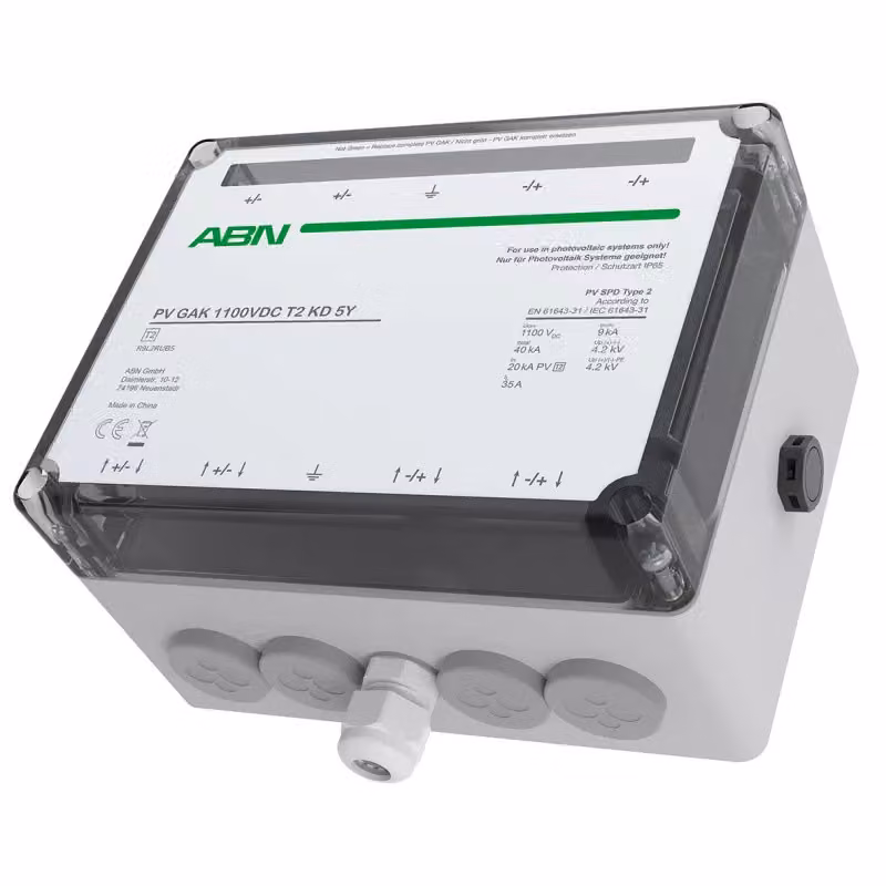 ABN PV GAK ÜSS Tipo 2, 1100 V CC, 2 MPPT, passacavo R9L2RUB5