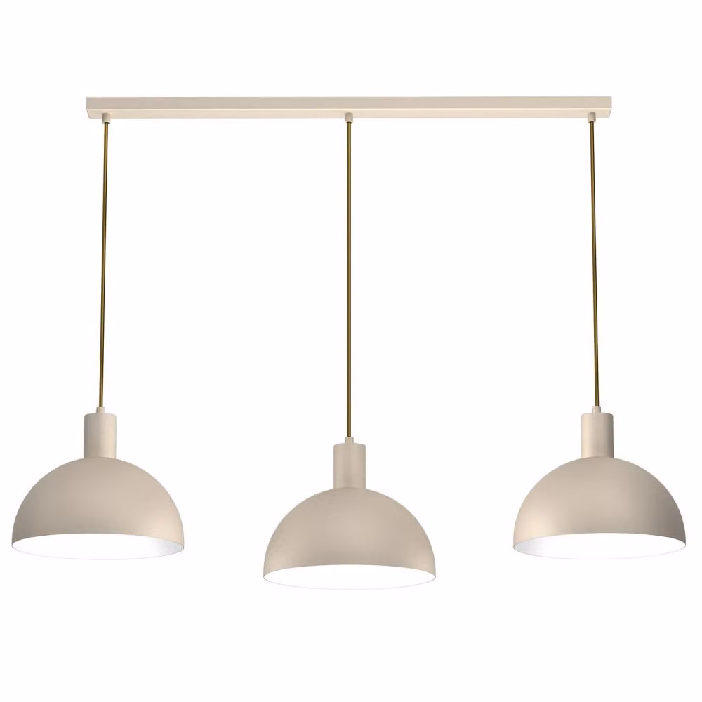 Lampada a sospensione a strisce color crema 114 cm tre tonalità Handa 3xE27 15W Luminex