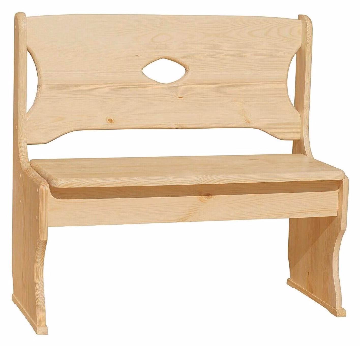 Panca in legno massello, realizzata a mano, in legno di pino