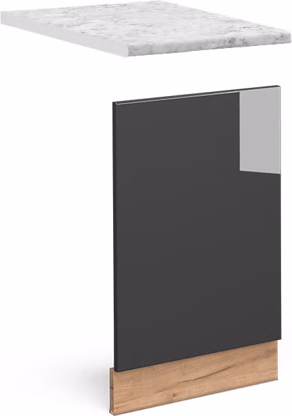 Pannello frontale Vicco Fame-Line Antracite lucido 45 cm , PL Marmo, Model 45440