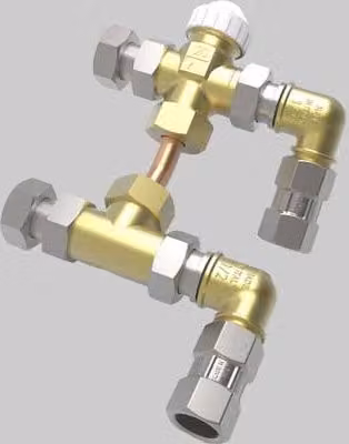 Kit Idraulico Nemo 3 Vie Motorizzabile Ideal Clima Colore Argento
