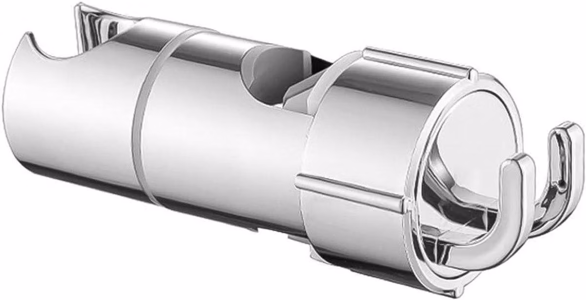 Supporto per doccetta Draaibare regolabile a 360° per asta di scorrimento (Ø16-27 mm) con supporto per soffione doccia