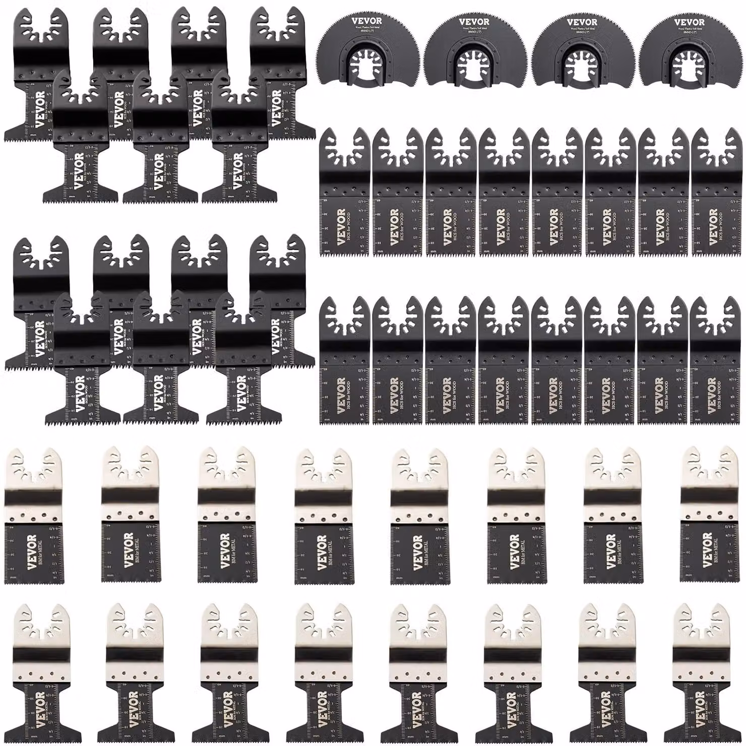 Set di 7 seghe oscillanti per utensili multifunzione