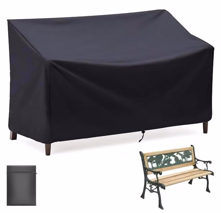 Copertura protettiva per panchina da giardino, dimensioni 134x66x89 cm, per 2 posti, impermeabile e resistente ai raggi UV