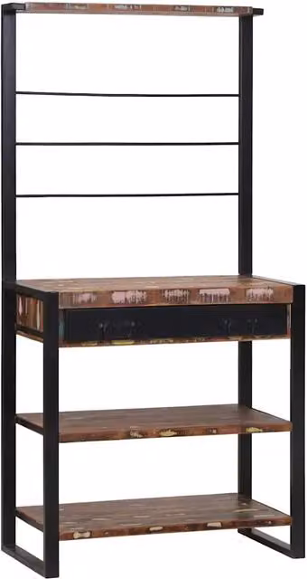Scaffale da cucina stile industrial vidaXL multicolore L: 80 cm, P: 40 cm, H: 160 cm