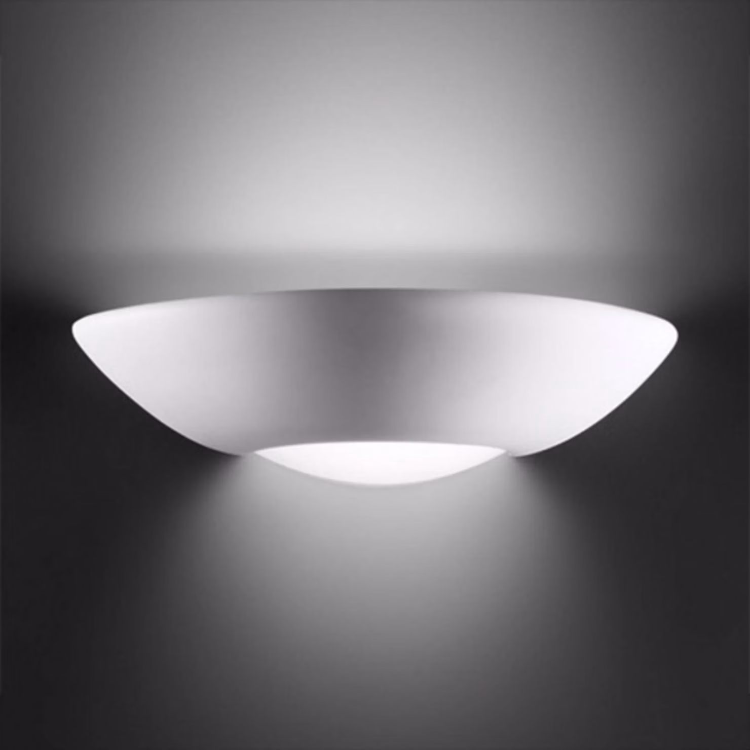 austrolux Applique da parete Casablanca, dimmerabile, Bianco / Opale, Soggiorno / Sala da pranzo, Ceramica, Moderno, Applique