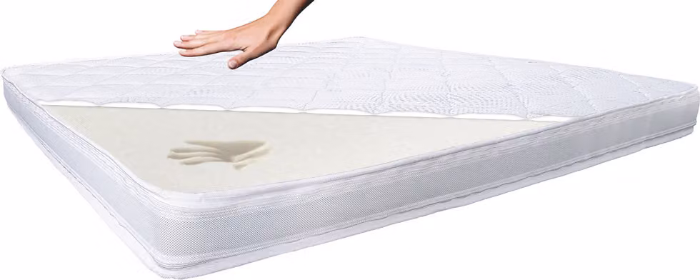 Topper 180x200cm Tokio visco foam alto 12cm con fascia climatica