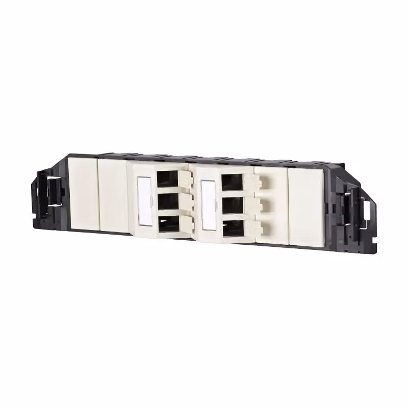 Metz Connect Subway Unità da incasso GB3 Keystone a 6 porte, non equipaggiata, bianco perla 130B20S60601-E