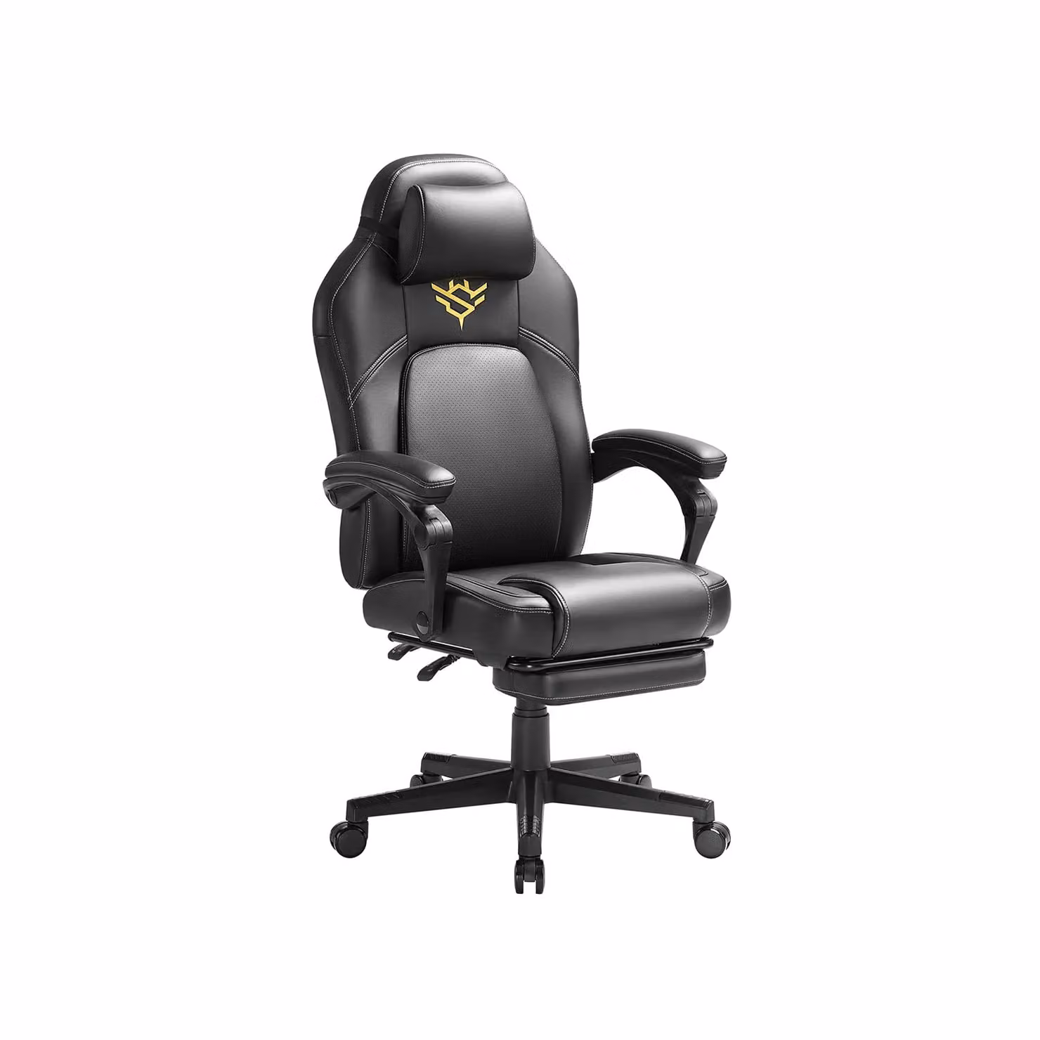 Sedia da Gaming Ergonomica con Poggiapiedi, Nero Inchiostro