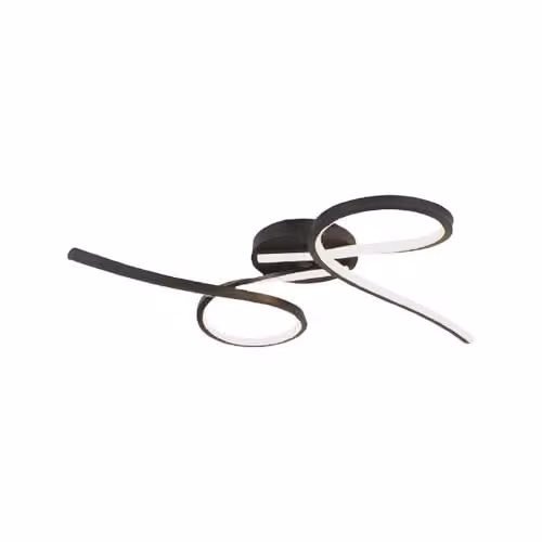 V-TAC Lampadario LED da Soffitto 24W dal Design Moderno Colore Nero 3000K