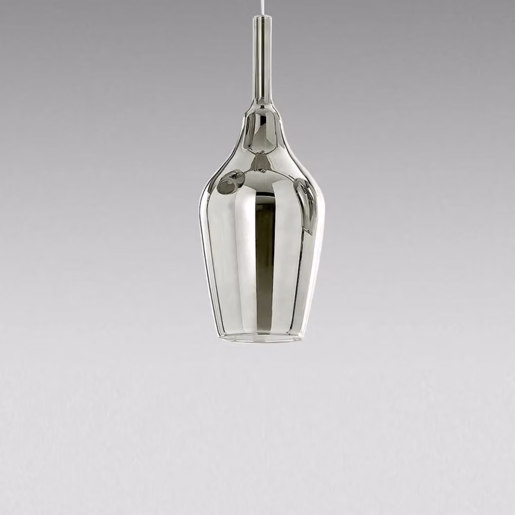 Ofelia S/12 Gealuce Mini Lampada a Sospensione in Vetro Borosilicato Cromo Specchiato con Attacco G9 per Interni – 2