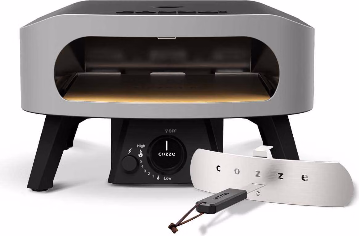 Gas pizza oven - COZZE - 13 - 90430 - 6 KW - 50 x 50 x 29.5 cm - Up to 450?C - Thermometer included - Door