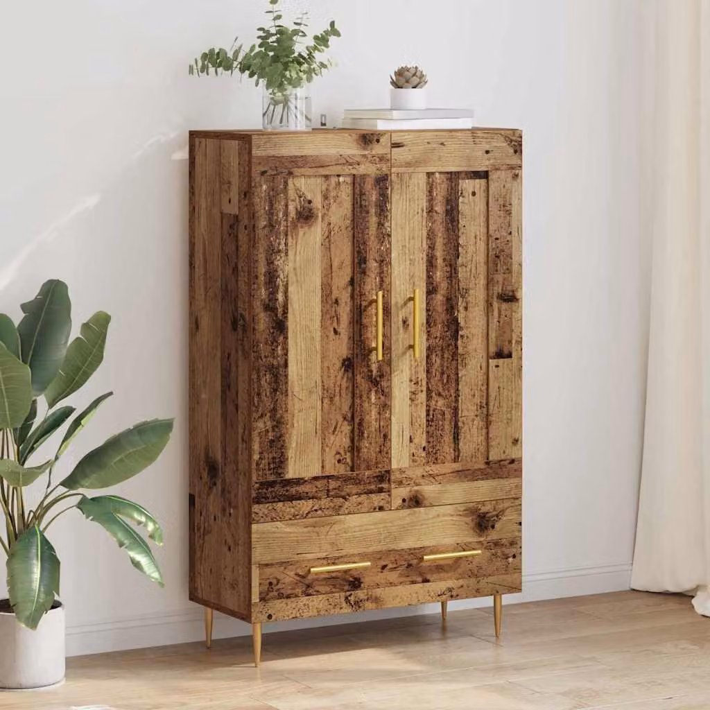 vidaXL Credenza in legno vecchio 69,5 x 31 x 115 cm Materiale a base di legno