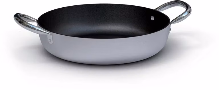 Tegame in alluminio antiaderente con due maniglie in acciaio inox, diam. 24cm