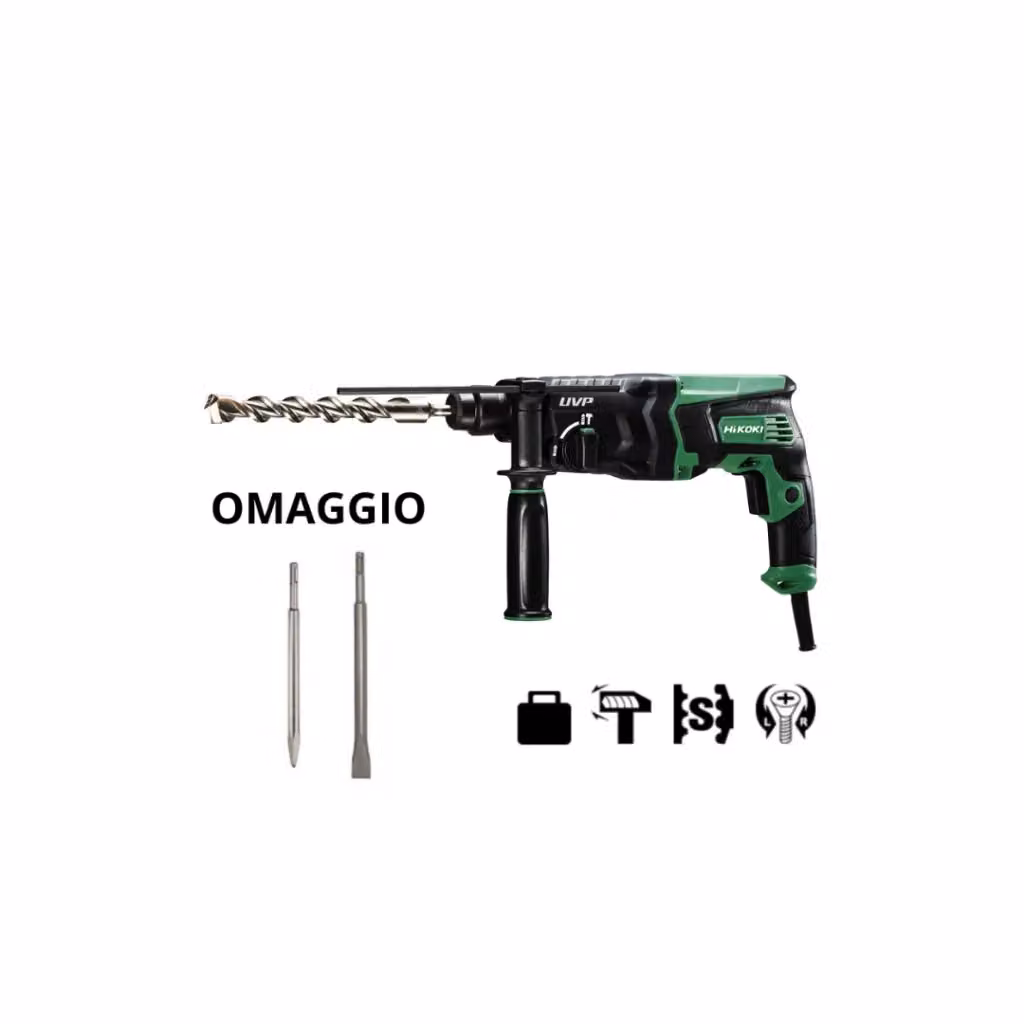 Tassellatore HiKOKI DH28PBY da 850W con 2 modalità di lavoro, colore verde – 2