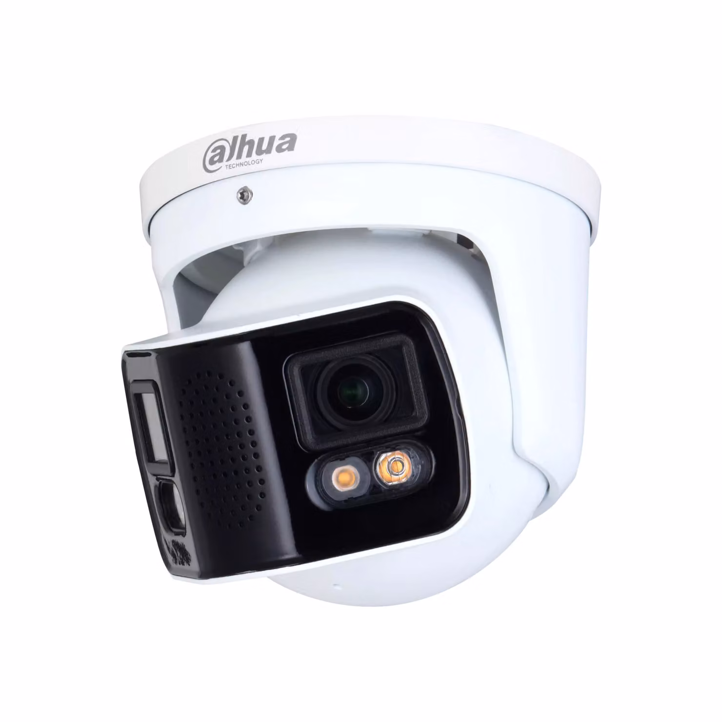 telecamera a torretta 8 MP IP 180° DAHUA con AI, microfono e visione notturna a colori, 40 m LED