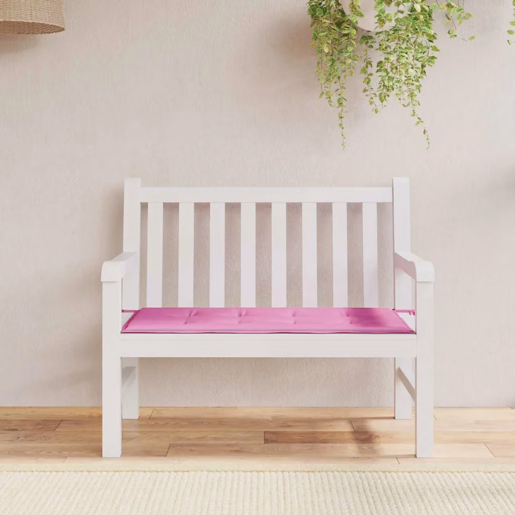 vidaXL Cuscino per Sedia Ergonomico in Tessuto Oxford Rosa L: 100 cm, P: 50 cm, H: 3 cm